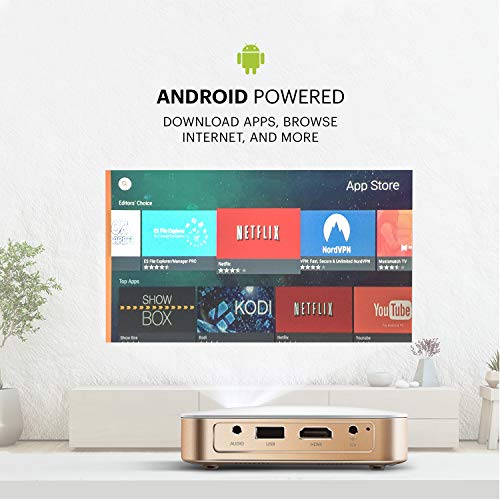 KODAK Luma 350 Portable Smart Projector | Ultra HD Rechargeable Video Projector - Android 6.0