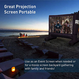 MEGA Screen Movie Screen - Inflatable Projection Screen- Portable Huge Outdoor Screen (MEGA Screen XXL)