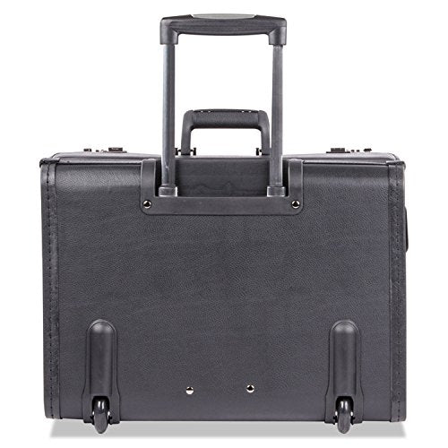 Bond Street 456110BLK Bond Street Collection Catalog Case on Wheels, Koskin, 19 x 9 x 15-1/2, Black
