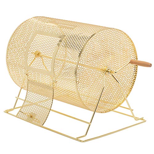 Large Brass Raffle Spinning Drum - 10000 Capacity Raffle Ticket Stubs or Bingo Balls - Small Business Supplies, Lottery, Fundraiser, Drawing Games