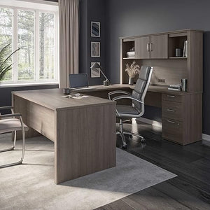 Generic U Shaped Desk with Pedestal and Hutch