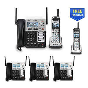 AT&T SynJ 4-Line Corded/Cordless Business Phone System with 3 Cordless Desksets & 1 Cordless Handsets