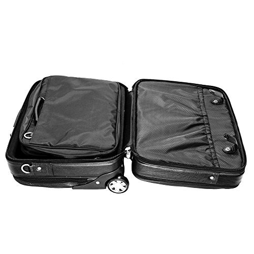 McKleinUSA Wheeled Non-Detachable Briefcase, Blk, 18"x7"x13.5"