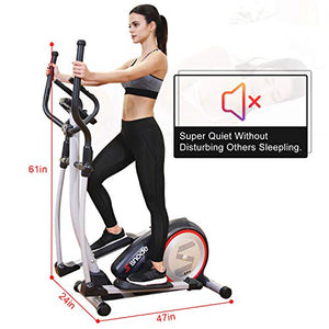 SNODE E20i Magnetic Elliptical Machine Trainer Fitness Exercise Equipment for Home Workout with Bluetooth Capability