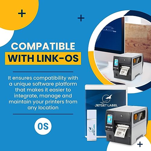 JetSet Label Zebra ZT411 203 DPI Thermal Transfer Industrial Printer | 4" Width, Serial, USB, Ethernet, Bluetooth | Jetset Software