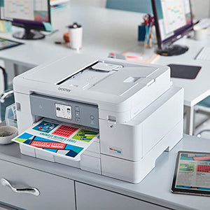 Brother MFC-J4535D INKvestment Tank Wireless Color Inkjet All-in-One Printer - Print Copy Scan Fax - 20 ppm, 4800 x 1200 dpi, 8.5" x 14" Legal, Auto Duplex Printing, 20-sheet ADF, BROAGE Printer Cable