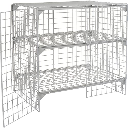 Global Industrial Wire Mesh Security Cage 48x24x48