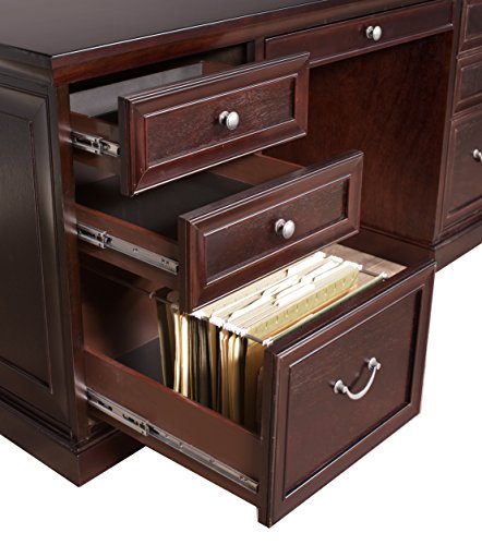 Martin Furniture  Fulton Computer Credenza, Fully Assembled, Brown