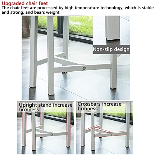 BUYT Office Reception Room Club Table and Chair Set - 80cm Round Table with 4 Chairs (Gray)