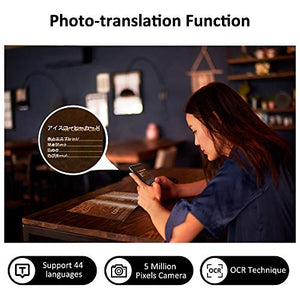 Language Translator Device with Camera Translation Bluetooth Earphones Connection 2.8 Inch Screen Support 106 Languages