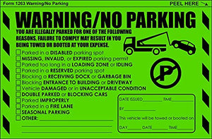 MESS Parking Violation Stickers Hard to Remove - 1000 Multi Reason Tow Warnings - No Parking Stickers - Bad Parking Stickers - Super Sticky Warning Stickers for Towing Parked Cars 8x5 in, Green