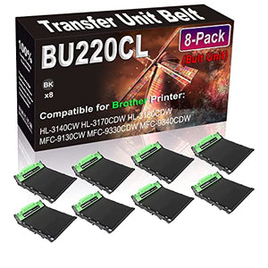 Kolasels Transfer Unit Belt 8-Pack Compatible with BU220CL BU-220CL Printer Belt Unit for HL-3140CW HL-3170CDW HL-3180CDW MFC-9130CW - Black