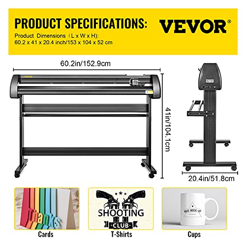 Mophorn Vinyl Cutter Machine 53 Inch with Stand and Signmaster Software - PC Only
