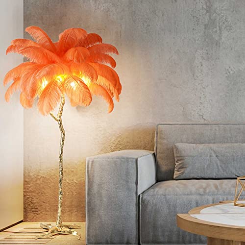 KOHARA Ostrich Feather Floor Lamp - Three Color Dimmable Nordic Standing Lamp