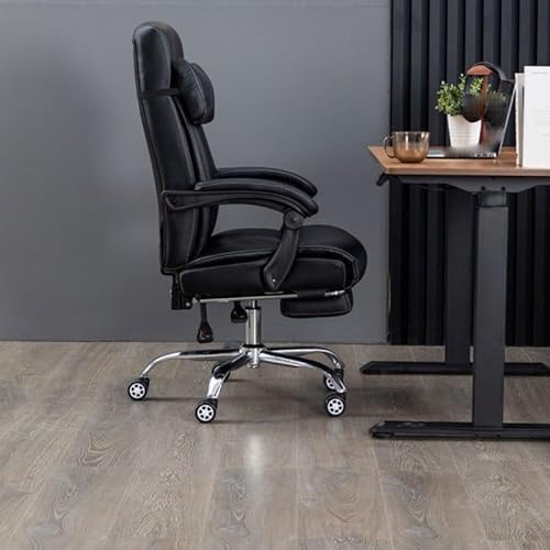 MADALIAN Office Chair Aluminum Alloy Footrest Seat