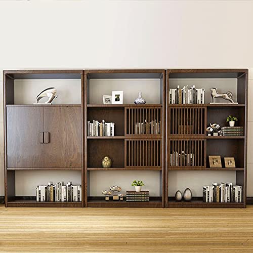 HARAY New Chinese Style Bookshelf Combination Locker Office Study Bookcase Shelf (Color: B)