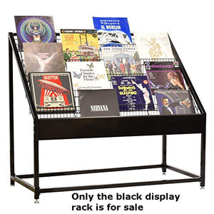 Generic Black LP Vinyl Record Display Rack 54"W x 30"D x 48.5"H