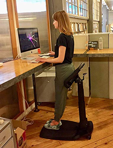 LeanRite Standing Chair, Elite (Bundled w/) Heated Massage Pillow for Pain Relief