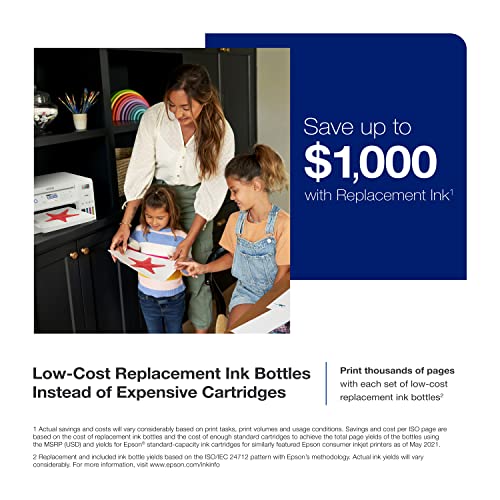 Epson EcoTank ET-3830 & ET-15000 Wireless Color All-in-One Supertank Printers with Scanner