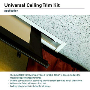 Elite Screens Universal Ceiling Trim Kit for Concealed Hidden In-ceiling Projector Screen Installation, ZCU5