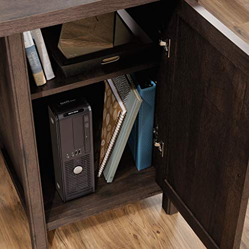 Sauder 422982 Costa L-Desk, Coffee Oak Finish