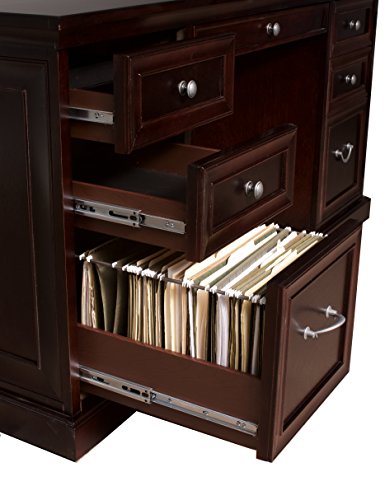 Martin Furniture Fulton 61" Space Saver Double Pedestal Desk - Fully Assembled