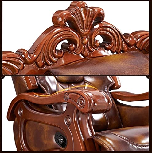 Executive Office Chair | High Back Ergonomic Bonded Leather Recliner Managerial Chair