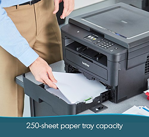 Brother Compact Monochrome Laser Printer, HLL2395DW, Flatbed Copy & Scan, Wireless Printing, NFC, Cloud-Based Printing & Scanning, Amazon Dash Replenishment Enabled