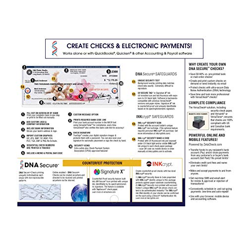 VersaCheck HP DeskJet 2755 MX MICR Check Printer and VersaCheck Presto Check Printing Software Bundle, White (2755MX)