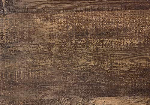 Monarch Specialties Computer Desk - Contemporary Writing Desk with Drawer - Tempered Glass Legs - 48"L (Brown Reclaimed Wood Look)