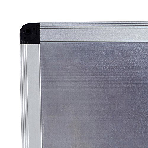 VIZ-PRO Magnetic Dry Erase Board, 60 X 48 Inches, Silver Aluminium Frame