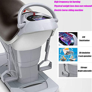 LMEILI Electric Horse Riding Machine 20-Speed Vibration Speed Adjustment LED Exercise Fitness Equipment for Upper and Lower Limb Weight Loss & Blood Circulation