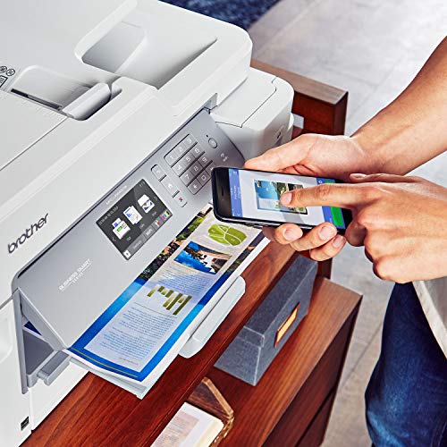 Brother Inkjet Printer, MFC-J5845DW, INKvestment Color Inkjet All-in-One Printer with Wireless, Duplex Printing and Up to 1-Year of Ink In-box, Amazon Dash Replenishment Enabled