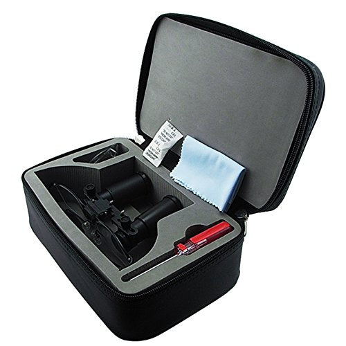 6.0X Magnification Dental Loupes, Prismatic Keplerian Style Titanium Frame, Dental Surgical Medical Binocular 45mm Field of View + 25mm Depth of Field + 420mm Working Distance