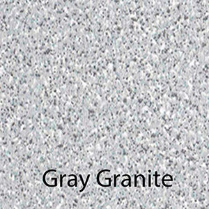 Correll Utility Table 30" x 72" Gray Granite Top, Black Frame - LT3072-15