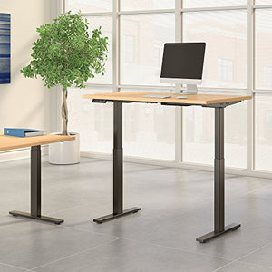 Move 60 Series 48W x 30D Height Adjustable Standing Desk in Natural Maple with Black Base