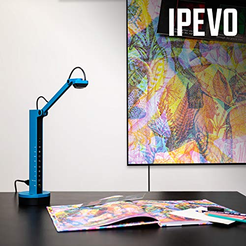 IPEVO VZ-X Wireless 8MP Document Camera - Wi-Fi, HDMI, USB Connectivity, Web Conferencing Compatible