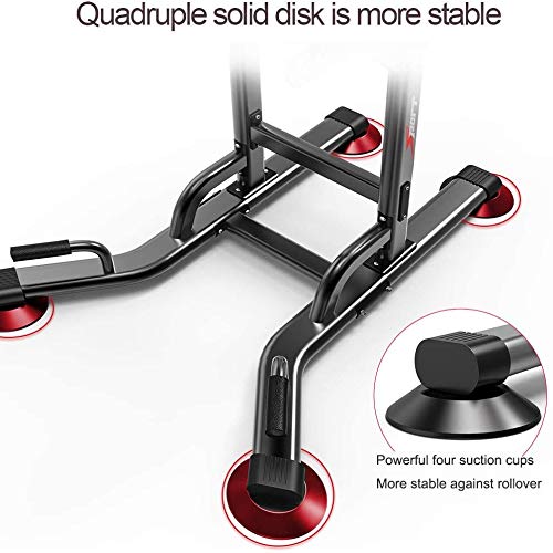 DLWDMRV Fitness aid Dumbbell Bench Power Tower with Bench, Pull Up Bar Dip Station, Height Adjustable Pull Up Tower for Home Gym Strength Training Exercise Workout Equipment, Support Up to