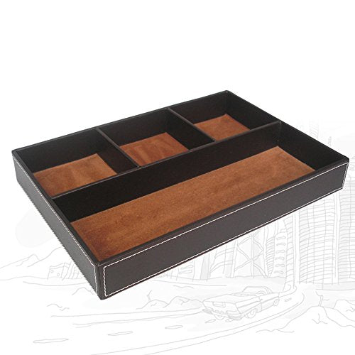KINGFOM Office Desk Organizer Set 10 PCS File Holder Cabinet,Desk Drawer, Memo Paper Holder,Pen Holder,Desk Organzer, Name Card Holder, Mouse Pad, Desk Pad,Crystal Ashtray and Tissue Box Holder （T07K）