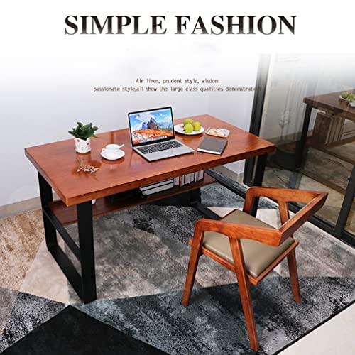 Industrial Style Solid Wood Computer Desk 300x120x75cm