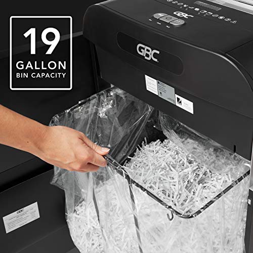 GBC Paper Shredder, Jam Free, 22 Sheet Capacity, Strip-Cut, 10-20 Users, DS22-19 (1758595)
