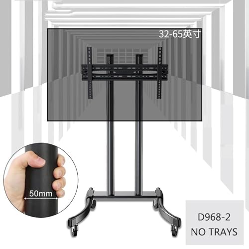 MeLphi Mobile TV Cart 32"-65" LED LCD Plasma Trolley Stand AV Floor Mount