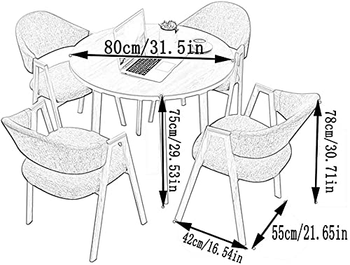 SKUAI Small Office Conference Coffee Table Chair Set - Modern Tea Shop Furniture for Office, Lounge, or Hotel (Blue)