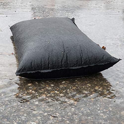 Quick Dam QD1224-120 Water-Activated Sandless Sandbags, 120/Pack, 12"x24", Black