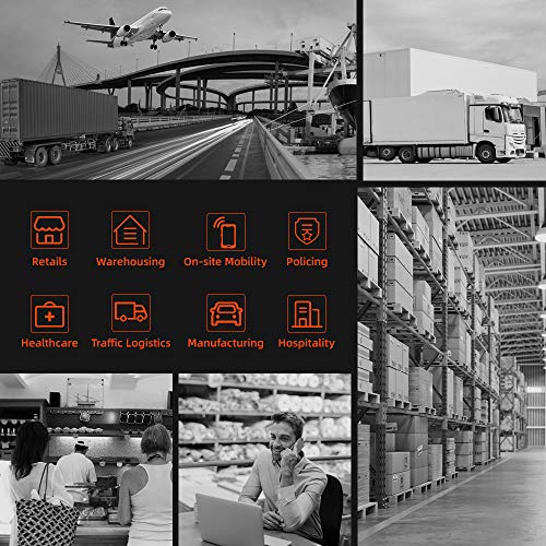 Android Barcode Scanner Pistol Grip MUNBYN Handheld with Zebra 2D/QR/1D Scanner, IP65 Rugged, 4G WiFi GPS Mobile Computer, 5.2'' Touch Screen for Warehouse Inventory Management
