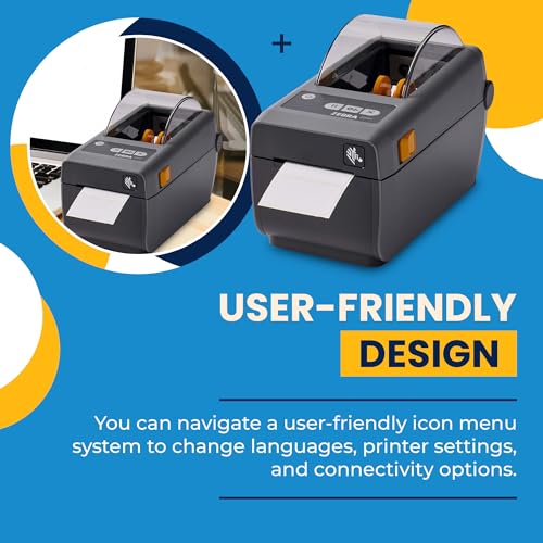 JetSet Label Zebra ZD411 Direct Thermal Printer | 203 DPI | USB, USB Host, BTLE5, EZPL | 2" Width | Includes Jetset Software