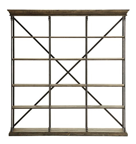 Treasure Trove Accents 17482 Corbin Large Bookcase Medium Brown