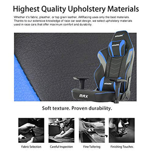 AKRacing Masters Series Max Gaming Chair with Wide Flat Seat, 400 Lbs Weight Limit, Rocker and Seat Height Adjustment Mechanisms with 5/10 Warranty