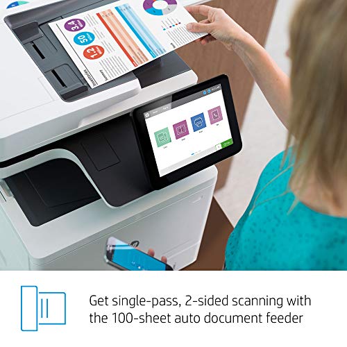 HP Color LaserJet Enterprise Flow Multifunction M578z Wireless Duplex Printer with Stapler and Pull-Out Keyboard (7ZU88A)