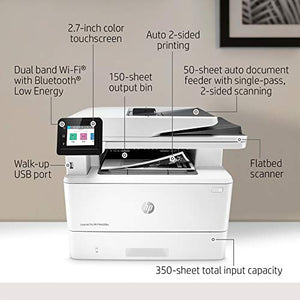 HP LaserJet Pro Multifunction M428fdw Wireless Laser Printer (W1A30A), White, One Size